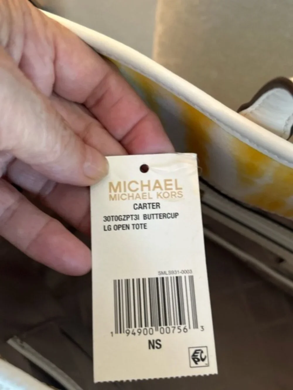 Michael Kors bright yellow